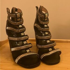 Jeffrey Campbell gilded sandals size 8